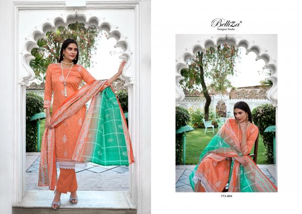 Belliza Siyahi Mirror Work Cotton Designer Dress Material Collection